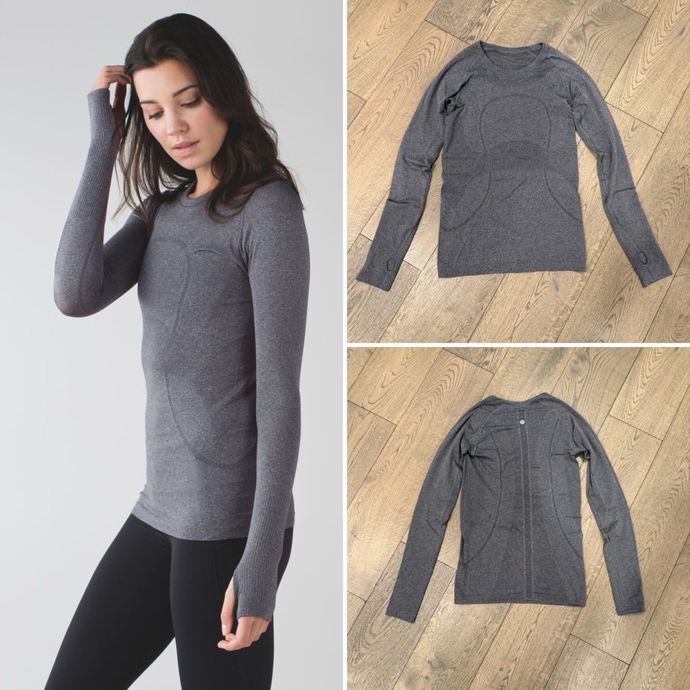 Lululemon | Swiftly Tech Long Sleeve Shirt Heathered Black | Size 6